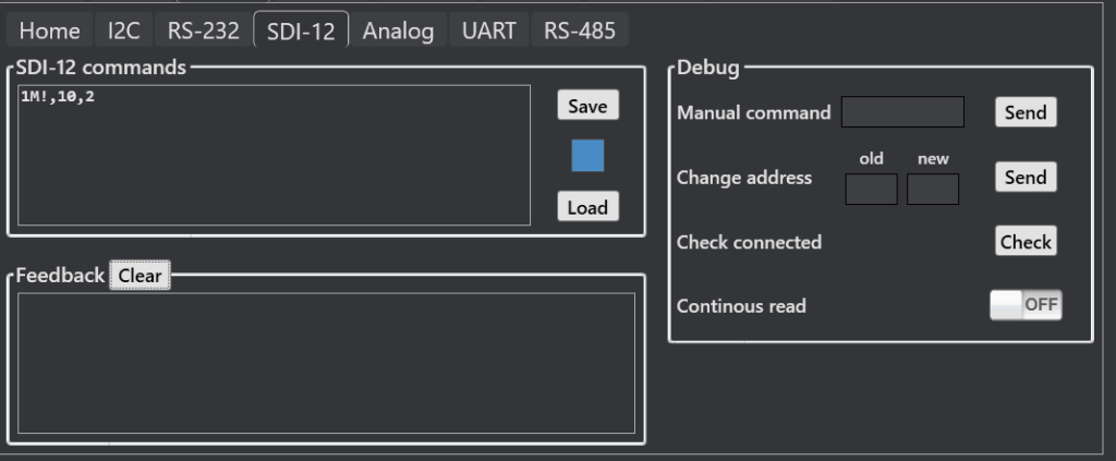 sdi commands — SDI-12