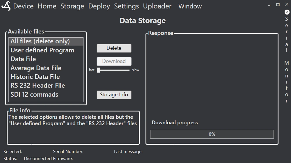 SmartSampler storage settings