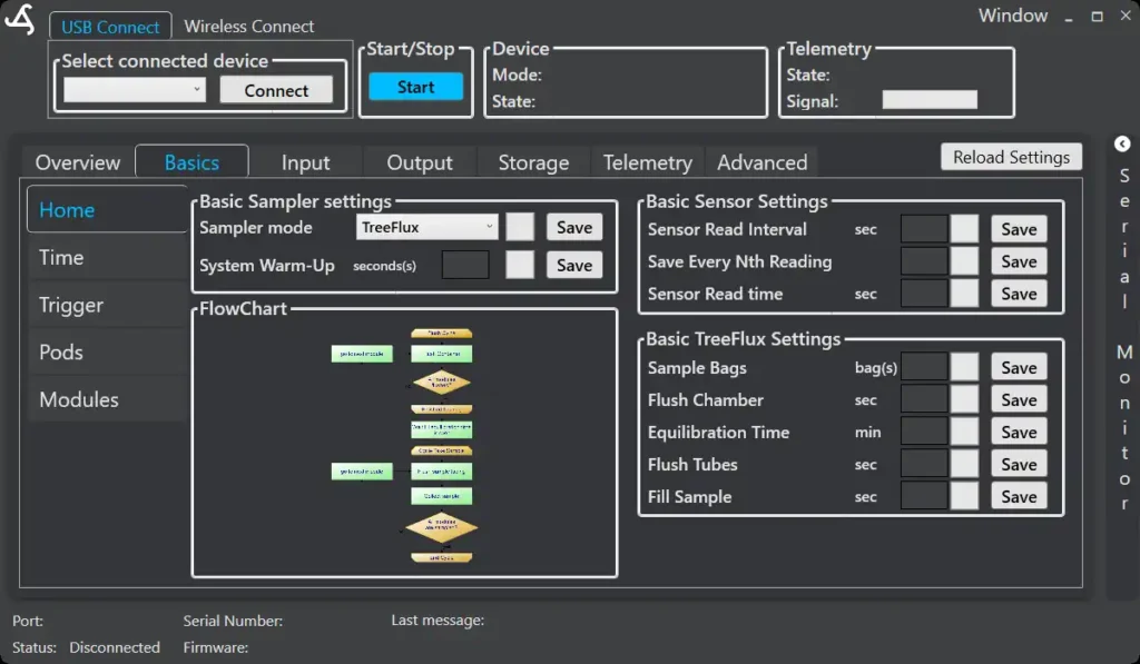SmartConfig2 TreeFlux module settings in the Basics tab