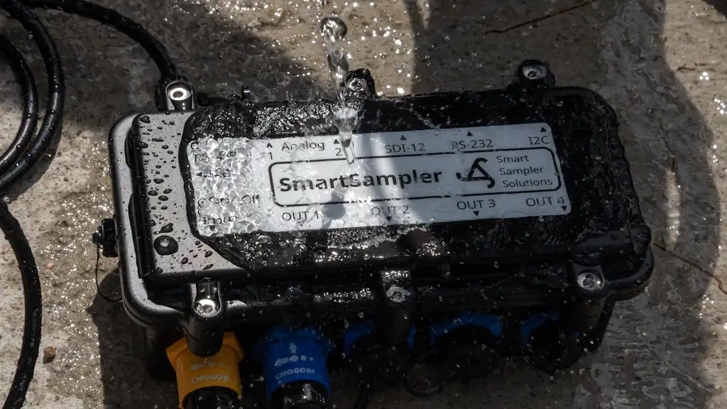 SmartSampler controller operating in wet field conditions