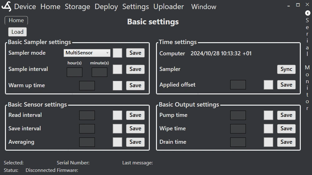 basic settings view of the SmartConfig2.0