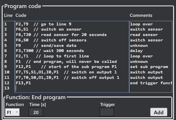 code editor user defined